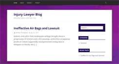 Desktop Screenshot of mississippiinjurylawyerblog.com