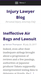 Mobile Screenshot of mississippiinjurylawyerblog.com